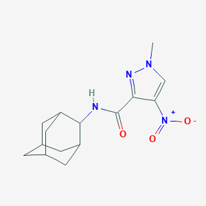 molecular formula C15H20N4O3 B457854 N-(2-ADAMANTYL)-1-METHYL-4-NITRO-1H-PYRAZOLE-3-CARBOXAMIDE 