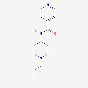 molecular formula C14H21N3O B4578580 N-(1-propylpiperidin-4-yl)pyridine-4-carboxamide 