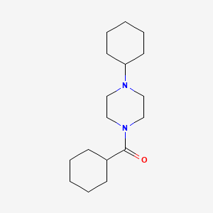 molecular formula C17H30N2O B4578756 CYCLOHEXYL(4-CYCLOHEXYLPIPERAZINO)METHANONE 