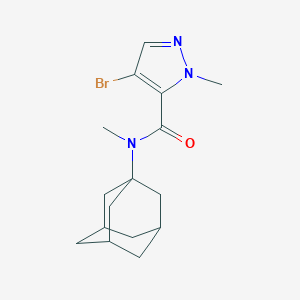 molecular formula C16H22BrN3O B457882 N-(1-adamantyl)-4-bromo-N,1-dimethyl-1H-pyrazole-5-carboxamide 