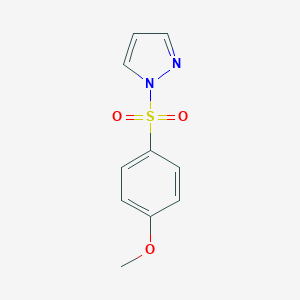 molecular formula C10H10N2O3S B457906 1-[(4-methoxyphenyl)sulfonyl]-1H-pyrazole CAS No. 560097-81-6