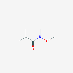 molecular formula C6H13NO2 B045791 N-Methoxy-N,2-dimethylpropanamide CAS No. 113778-69-1