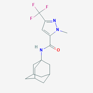 molecular formula C16H20F3N3O B457928 N-(1-adamantyl)-1-methyl-3-(trifluoromethyl)-1H-pyrazole-5-carboxamide 