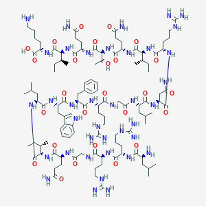 molecular formula C113H190N38O26 B045796 Peptide C20W CAS No. 123045-86-3