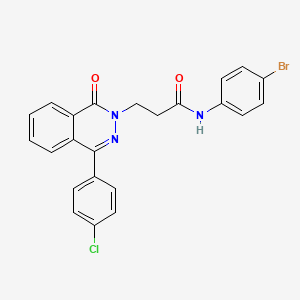 molecular formula C23H17BrClN3O2 B4579611 N-(4-BROMOPHENYL)-3-[4-(4-CHLOROPHENYL)-1-OXO-1,2-DIHYDROPHTHALAZIN-2-YL]PROPANAMIDE 