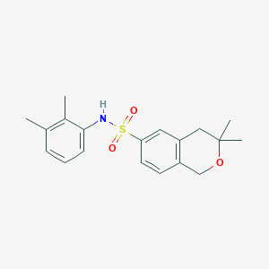 molecular formula C19H23NO3S B4579901 N-(2,3-dimethylphenyl)-3,3-dimethyl-1,4-dihydroisochromene-6-sulfonamide 