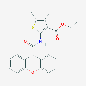 molecular formula C23H21NO4S B458000 ETHYL 4,5-DIMETHYL-2-(9H-XANTHENE-9-AMIDO)THIOPHENE-3-CARBOXYLATE 