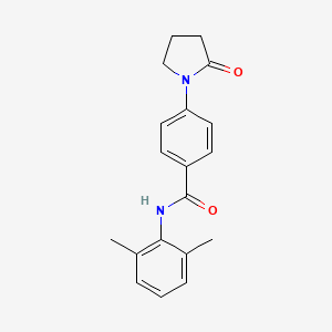 molecular formula C19H20N2O2 B4580060 N-(2,6-dimethylphenyl)-4-(2-oxopyrrolidin-1-yl)benzamide 