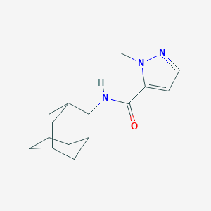 molecular formula C15H21N3O B458020 N~5~-(2-ADAMANTYL)-1-METHYL-1H-PYRAZOLE-5-CARBOXAMIDE 