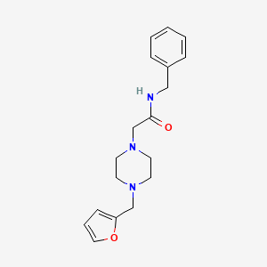 molecular formula C18H23N3O2 B4580503 N-BENZYL-2-{4-[(FURAN-2-YL)METHYL]PIPERAZIN-1-YL}ACETAMIDE 