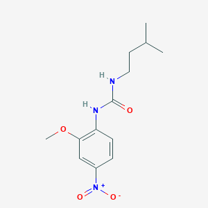 molecular formula C13H19N3O4 B4580532 N-ISOPENTYL-N'-(2-METHOXY-4-NITROPHENYL)UREA 