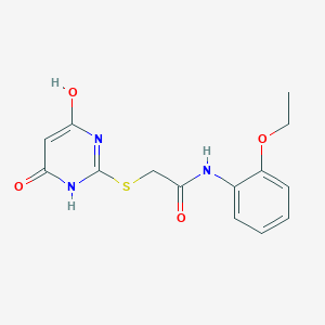 molecular formula C14H15N3O4S B4580802 N-(2-ethoxyphenyl)-2-[(4-hydroxy-6-oxo-1H-pyrimidin-2-yl)sulfanyl]acetamide 