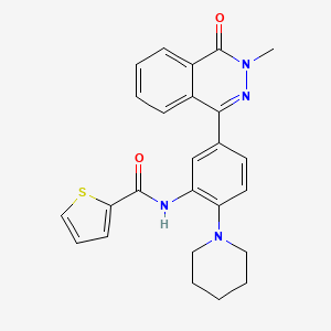 molecular formula C25H24N4O2S B4581019 N-(5-(3-methyl-4-oxo-3,4-dihydrophthalazin-1-yl)-2-(piperidin-1-yl)phenyl)thiophene-2-carboxamide 