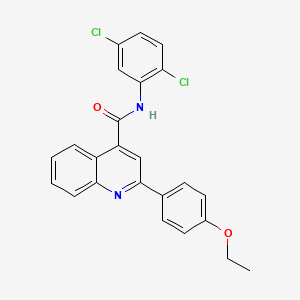 molecular formula C24H18Cl2N2O2 B4581175 N-(2,5-dichlorophenyl)-2-(4-ethoxyphenyl)quinoline-4-carboxamide 