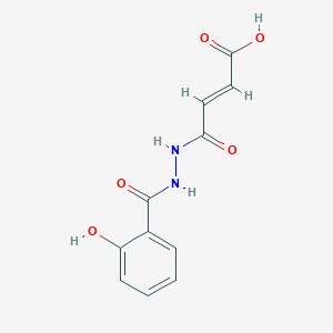 molecular formula C11H10N2O5 B4581199 (E)-4-[2-(2-hydroxybenzoyl)hydrazinyl]-4-oxobut-2-enoic acid 