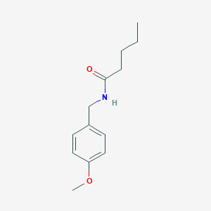 molecular formula C13H19NO2 B458123 N-[(4-methoxyphenyl)methyl]pentanamide 