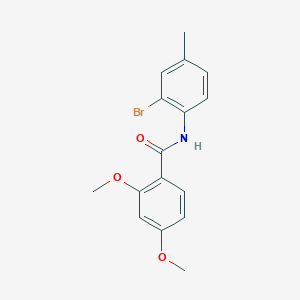molecular formula C16H16BrNO3 B458124 N-(2-bromo-4-methylphenyl)-2,4-dimethoxybenzamide 