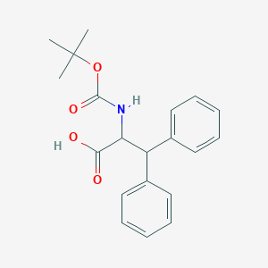 molecular formula C20H23NO4 B045816 2-Boc-amino-3,3-diphenyl propionic acid CAS No. 119363-63-2