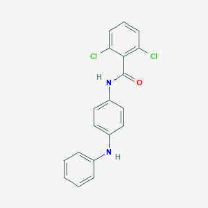 molecular formula C19H14Cl2N2O B458176 N-(4-anilinophenyl)-2,6-dichlorobenzamide 
