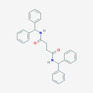 molecular formula C30H28N2O2 B458179 NN'-BIS(DIPHENYLMETHYL)BUTANEDIAMIDE 