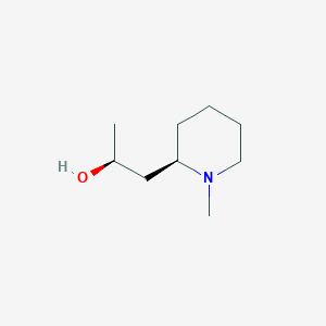 molecular formula C9H19NO B045818 (+)-N-Methylallosedridine 