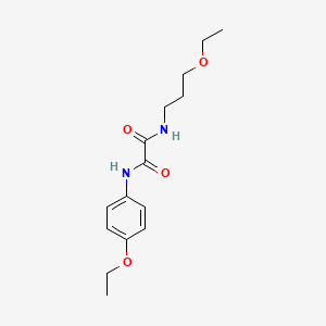 molecular formula C15H22N2O4 B4581853 N'-(4-ethoxyphenyl)-N-(3-ethoxypropyl)oxamide 