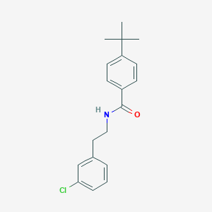 molecular formula C19H22ClNO B458187 4-tert-butyl-N-[2-(3-chlorophenyl)ethyl]benzamide 