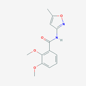 molecular formula C13H14N2O4 B458195 2,3-dimethoxy-N-(5-methyl-1,2-oxazol-3-yl)benzamide CAS No. 581780-65-6