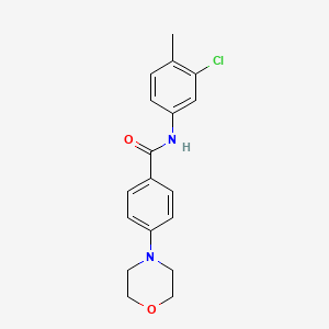 molecular formula C18H19ClN2O2 B4582137 N-(3-chloro-4-methylphenyl)-4-(morpholin-4-yl)benzamide 