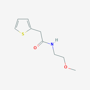 molecular formula C9H13NO2S B4582387 N-(2-methoxyethyl)-2-(thiophen-2-yl)acetamide 
