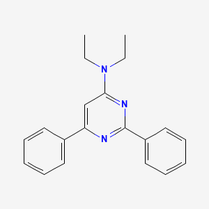 molecular formula C20H21N3 B4582447 N,N-diethyl-2,6-diphenylpyrimidin-4-amine 