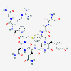 molecular formula C52H75N17O15S2 B045825 Argipressin, ser-ala- CAS No. 115699-80-4