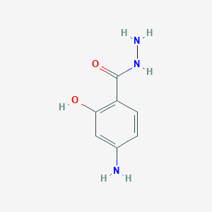 molecular formula C7H9N3O2 B045826 p-Aminosalicylic acid hydrazide CAS No. 6946-29-8