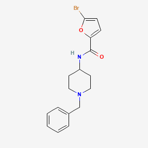 molecular formula C17H19BrN2O2 B4582653 N-(1-benzylpiperidin-4-yl)-5-bromofuran-2-carboxamide 