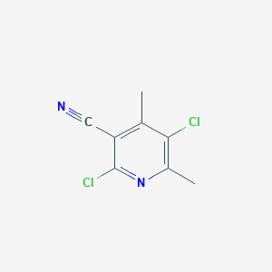 molecular formula C8H6Cl2N2 B045833 2,5-Dichloro-4,6-dimethylnicotinonitrile CAS No. 91591-63-8