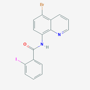 molecular formula C16H10BrIN2O B4583574 N-(5-BROMO-8-QUINOLYL)-2-IODOBENZAMIDE 