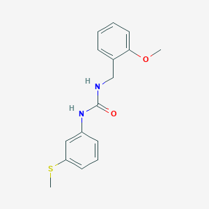 molecular formula C16H18N2O2S B4583580 N-(2-METHOXYBENZYL)-N'-[3-(METHYLSULFANYL)PHENYL]UREA 