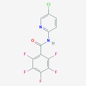 molecular formula C12H4ClF5N2O B458363 N-(5-chloro-2-pyridinyl)-2,3,4,5,6-pentafluorobenzamide 