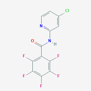 molecular formula C12H4ClF5N2O B458367 N-(4-chloropyridin-2-yl)-2,3,4,5,6-pentafluorobenzamide 