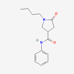 molecular formula C15H20N2O2 B4584113 1-butyl-5-oxo-N-phenylpyrrolidine-3-carboxamide 