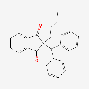 molecular formula C26H24O2 B4584226 2-Benzhydryl-2-butylindene-1,3-dione 