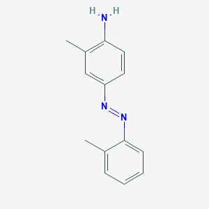 molecular formula C14H15N3 B045844 o-Aminoazotoluene CAS No. 97-56-3