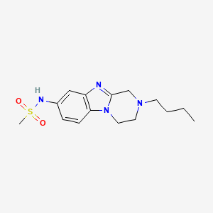 molecular formula C15H22N4O2S B4584527 N-(2-Butyl-1,2,3,4-tetrahydropyrazino[1,2-A][1,3]benzimidazol-8-YL)methanesulfonamide 