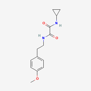 molecular formula C14H18N2O3 B4584596 N-cyclopropyl-N'-[2-(4-methoxyphenyl)ethyl]ethanediamide 