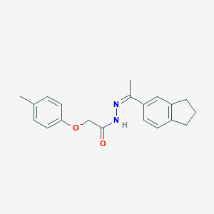 molecular formula C20H22N2O2 B458464 N-[(Z)-1-(2,3-dihydro-1H-inden-5-yl)ethylideneamino]-2-(4-methylphenoxy)acetamide 