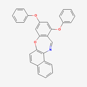 molecular formula C29H19NO3 B4584663 11-phenoxynaphtho[2,1-b][1,4]benzoxazepin-9-yl phenyl ether 