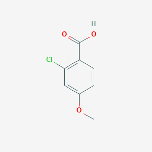 molecular formula C8H7ClO3 B045848 2-氯-4-甲氧基苯甲酸 CAS No. 21971-21-1