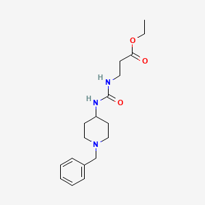 molecular formula C18H27N3O3 B4584899 ETHYL 3-({[(1-BENZYL-4-PIPERIDYL)AMINO]CARBONYL}AMINO)PROPANOATE 