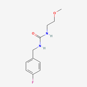 molecular formula C11H15FN2O2 B4585391 N-(4-fluorobenzyl)-N'-(2-methoxyethyl)urea 