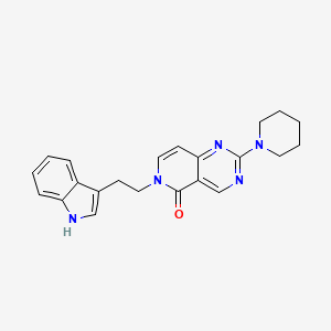 molecular formula C22H23N5O B4585442 6-(2-(1H-indol-3-yl)ethyl)-2-(piperidin-1-yl)pyrido[4,3-d]pyrimidin-5(6H)-one 